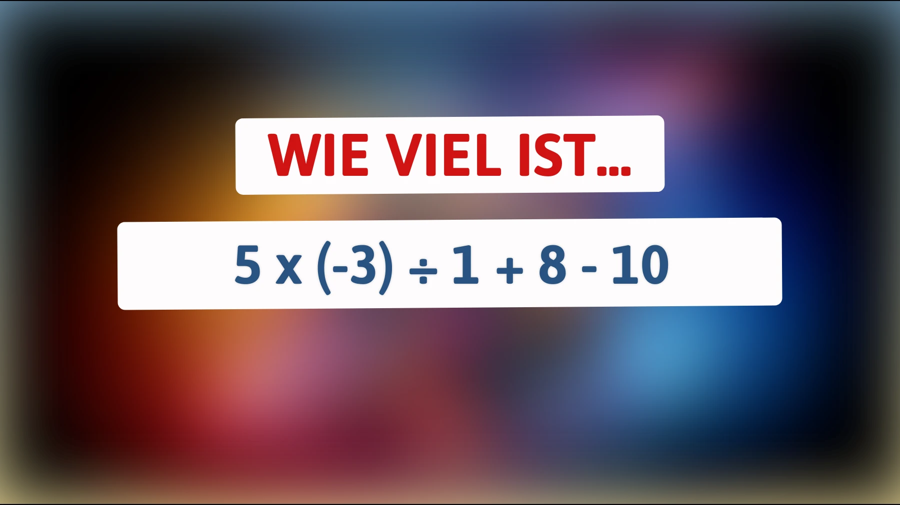 Nur 1% der Menschen können dieses Mathe-Rätsel lösen! Bist du schlau genug, um es zu knacken?"
